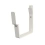 Lindab Rectangular Steel Gutter 70mm Flex-Fit Fascia Bracket - 140mm Antique White