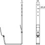 Lindab Rectangular Steel Gutter 210mm Flex-Fit Rafter Bracket - 140mm Graphite