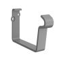 Lindab Rectangular Steel Gutter Fascia Bracket - 140mm Anthracite Metallic