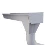 Lindab Rectangular Steel Gutter Outlet 100mm - 140mm Silver Metallic