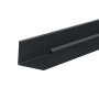 Lindab Rectangular Steel Gutter - 140mm x 3mtr Anthracite Grey