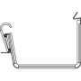 Lindab Rectangular Steel Gutter Union - 140mm Antique White