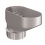 Lindab Steel Drain Trap - 100mm Silver Metallic