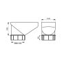 Lindab Steel Drain Trap - 100mm Tile Red