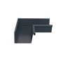Lindab Rectangular Steel Gutter Internal Angle 90 - 140mm Graphite