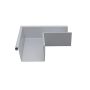 Lindab Magestic Rectangular Steel Gutter External Angle 90 - 140mm Galvanised