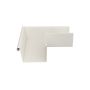 Lindab Rectangular Steel Gutter External Angle 90 - 140mm Antique White