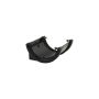 FloPlast Half Round Gutter Union Bracket - 112mm Black - Pack of 2