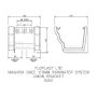 FloPlast Ogee Gutter Union Bracket - 110mm x 80mm Brown
