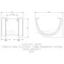 FloPlast Industrial/ Xtraflo Gutter Union Bracket - 170mm Grey