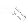 Lindab Magestic Steel Gutter Internal Angle 135 - 125mm Galvanised