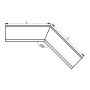 Lindab Steel Gutter Internal Angle 135 - 150mm Tile Red