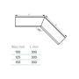 Lindab Steel Gutter Internal Angle 135 - 150mm Tile Red