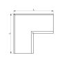 Lindab Steel Gutter Internal Angle 90 - 100mm Dark Red