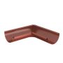 Lindab Steel Gutter Internal Angle 90 - 100mm Tile Red