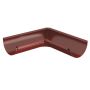 Lindab Steel Gutter Internal Angle 90 - 125mm Dark Red
