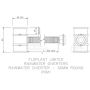 FloPlast Mini Gutter Rain Diverter - 50mm Black