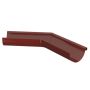 Lindab Steel Gutter External Angle 135 - 100mm Dark Red