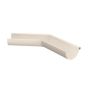 Lindab Steel Gutter External Angle 135 - 125mm Antique White