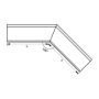 Lindab Steel Gutter External Angle 135 - 150mm Brown