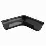 Lindab Steel Gutter External Angle 90 - 125mm Anthracite Grey
