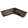 Lindab Steel Gutter External Angle 90 - 125mm Coffee Brown