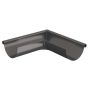 Lindab Steel Gutter External Angle 90 - 150mm Graphite