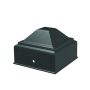 Steel Fortitude Fence Pressed Post Cap - 75mm Black