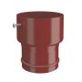 Lindab Steel Hose Connector - 87mm Dark Red