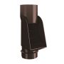 Lindab Steel Self Cleaning Leaf Trap - 100mm Coffee Brown