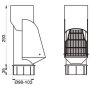 Lindab Steel Self Cleaning Leaf Trap - 100mm Dark Red