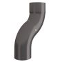 Lindab Steel One-Piece Downpipe Offset - 100mm Graphite