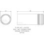 FloPlast Pan Connector Extension - White