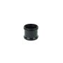 FloPlast Ring Seal Soil Coupling Double Socket - 110mm Black - Pack of 2