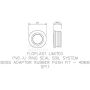 FloPlast Ring Seal Soil Rubber Boss Adaptor - 40mm Black