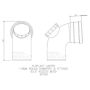 FloPlast Ring Seal Soil Access Bend - 92.5 Degree x 110mm Grey