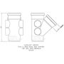 FloPlast Ring Seal Soil Branch - 135 Degree x 110mm Black - Pack of 2