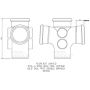 FloPlast Ring Seal Soil Double Branch - 92.5 Degree x 110mm Grey