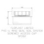 FloPlast Ring Seal Soil Access Plug - 110mm Black - Pack of 2