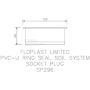 FloPlast Ring Seal Soil Socket Plug - 110mm White