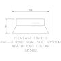 FloPlast Ring Seal Soil Weathering Collar - 110mm Grey
