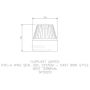 FloPlast Ring Seal Soil Vent Terminal - 110mm Cast Iron Effect