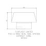 FloPlast Ring Seal Soil Vent Cowl - 110mm Black