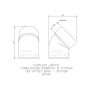 FloPlast Solvent Weld Offset Bend Bottom - 110mm White