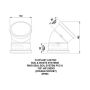 FloPlast Ring Seal Soil Bend Double Socket - 135 Degree x 110mm White