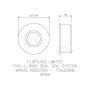 FloPlast Universal Waste Adaptor Black - Pack of 2