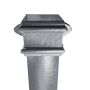 Cast Iron Square Downpipe Eared - 75mm x 1829mm Primed