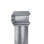 Cast Iron Square Downpipe Eared - 75mm x 1829mm Primed