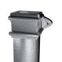Cast Iron Square Downpipe Eared - 75mm x 914mm Primed