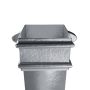 Cast Iron Square Downpipe Eared - 100mm x 914mm Primed